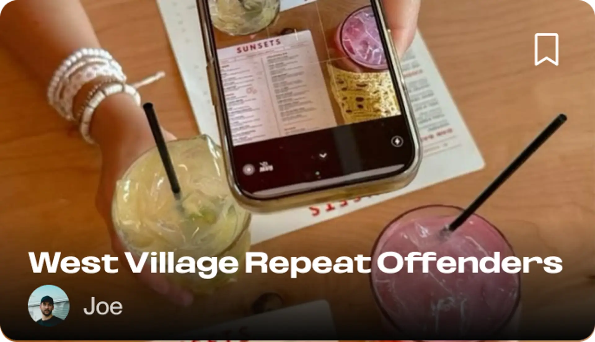 West Village Repeat Offenders — Joe