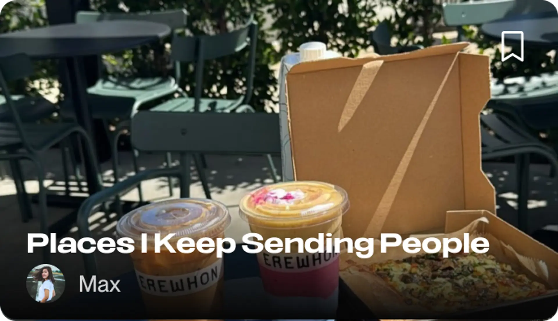 Places I Keep Sending People — Max